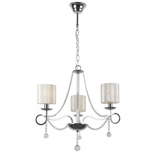 Corpuri de iluminat, Lustra Elegance KL6667, 3xE14, alba+crom, IP20, Klausen - savelectro.ro