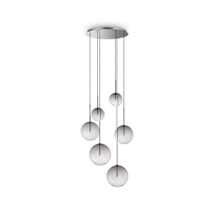 Lustre, Lustra Equinoxe 6xG4, Ø650mm, IP20, fumurie, Ideal Lux - savelectro.ro
