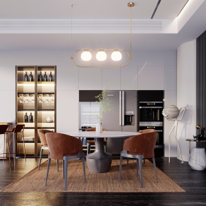 Corpuri de iluminat, Lustra Erich MOD221PL-03BS, 3xE14, arama+alba, IP20, Maytoni - savelectro.ro