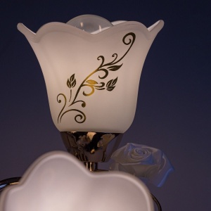 Lustra Fucsia LY-3095, 3xE27, alba+aurie, IP20, Klausen [4]- savelectro.ro