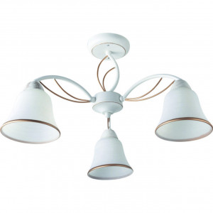 Lustre, Lustra Kelly LY-3266, 3xE27, alba+aurie, IP20, Klausen - savelectro.ro
