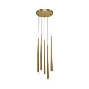 Lustra LED Cascade MOD132PL-L30BSK, 31W, 2550lm, lumina calda+neutra, IP20, aurie, Maytoni [1]- savelectro.ro