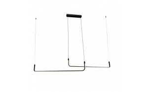 Lustra LED Optonica, 25W, 2000lm, Lumina Calda (3000K), Negru Nisipos [1]- savelectro.ro