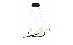Lustra LED Optonica, 36W, 2880lm, Lumina Calda (3000K), Negru Nisipos [1]- savelectro.ro