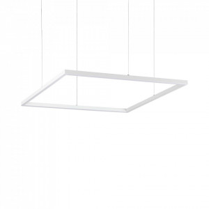 Lustre LED, Lustra LED Oracle 259178, patrata, 41W, 3950lm, lumina calda, IP20, alba, Ideal Lux - savelectro.ro