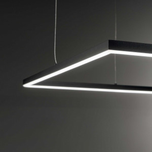 Lustra LED Oracle 259185, patrata, 41W, 3950lm, lumina calda, IP20, neagra, Ideal Lux [2]- savelectro.ro