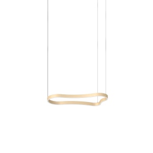 Lustre LED, Lustra LED Waves-1, 37W, 2130lm, lumina calda (3000 K), IP20, aurie, Ideal Lux - savelectro.ro