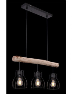 Lustra Mina 15326-3N, 3xE27, neagra, IP20, Globo [2]- savelectro.ro