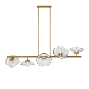 Lustra Miracle MOD207PL-05BS, 5xG9, aurie+transparenta, IP20, Maytoni [2]- savelectro.ro