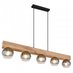 Lustra Moitas 15656-5H, 5xE27, fumurie+neagra, IP20, Globo Lighting [1]- savelectro.ro