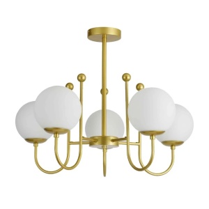 Lustre, Lustra Regal, 5xE27, IP20, aurie, Klausen - savelectro.ro