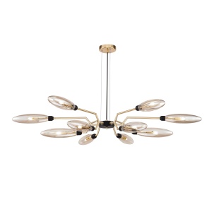 Lustra Ventura MOD012CL-12G, 12xG9, aurie+transparenta, IP20, Maytoni [1]- savelectro.ro