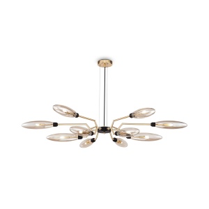 Lustra Ventura MOD012CL-12G, 12xG9, aurie+transparenta, IP20, Maytoni [3]- savelectro.ro
