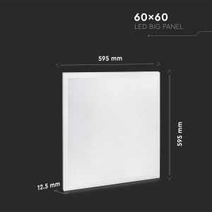 Panou LED incastrat V-TAC, 595x595mm, 40W, 4950 lm, lumina rece, alb, IP20 [4]- savelectro.ro