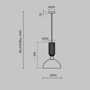 Pendul Antic, 1xE27, auriu, Maytoni [6]- savelectro.ro