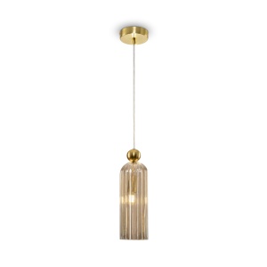 Pendul Antic MOD302PL-01CG, 1xE14, auriu+cognac, IP20, Maytoni [1]- savelectro.ro