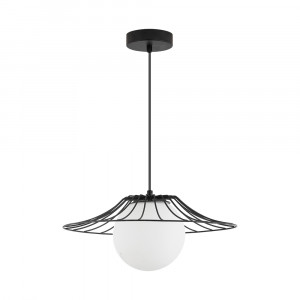 Corpuri de iluminat, Pendul Braytron BR-BV03-00040, 1xE27, negru+alb - savelectro.ro
