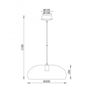 Pendul Braytron BR-BV05-00032, 1xE27, alb+auriu [3]- savelectro.ro