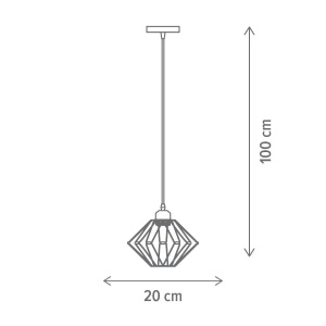 Pendul Formos SP1 DC, E27, crom, Klausen [2]- savelectro.ro