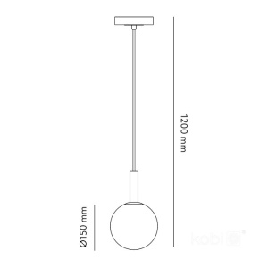 Pendul Globe Elegance S, 1xG9, cenusiu, IP20, Kobi [2]- savelectro.ro