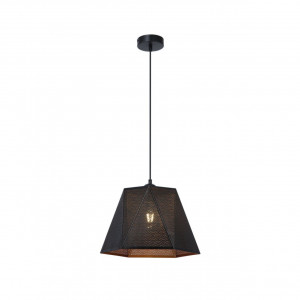 Corpuri de iluminat, Pendul Hexa KL111120, 1xE27, negru+auriu, IP20, Klausen - savelectro.ro
