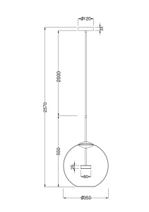 Pendul LED Cometa MOD056PL-L12G3K, 12W, 720lm, lumina calda, IP20, auriu+transparent, Maytoni [4]- savelectro.ro