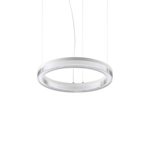 Pendule, Pendul LED Crown D40 21W, 2050lm, lumina calda (3000 K), IP20, alb, Ideal Lux - savelectro.ro