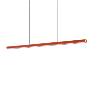 Pendul LED Dorica 35W, 4000lm, lumina calda (3000 K), dimabil, portocaliu, Ideal Lux