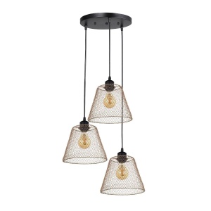Pendule, Pendul Loana SP3 R G, 3xE27, auriu, Klausen - savelectro.ro
