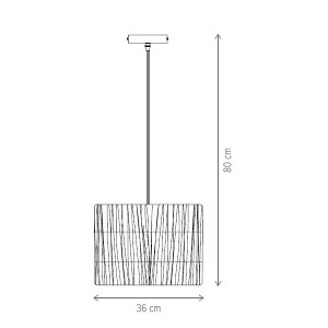 Pendul Paper LY-3334, 1xE27, alb, IP20, Klausen [2]- savelectro.ro