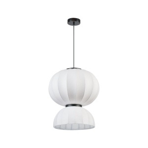 Pendule, Pendul Silk SP1 38cm, E27, alb, Klausen - savelectro.ro