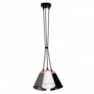 Pendul Sweden KL6521, 3xE27, negru+gri, IP20, Klausen [1]- savelectro.ro