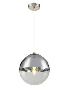 Pendul Varus 15853, 1xE27, nichel mat+transparent, IP20, Globo [2]- savelectro.ro