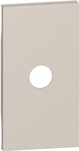 Placa priza TV, culoare nisip, 2 module, Bticino Living Now