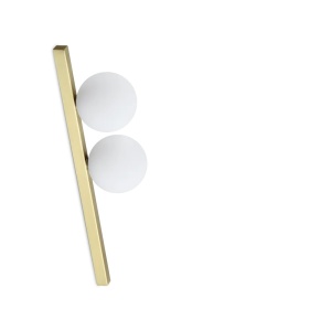 Plafoniere, Plafoniera Binomio 2xG9, lumina calda (3000 K), IP20, aurie, Ideal Lux - savelectro.ro