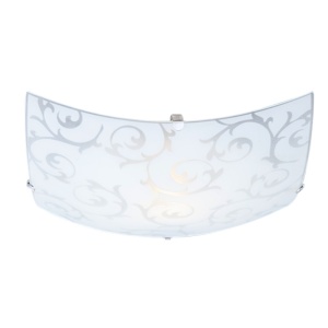 Plafoniere, Plafoniera Cedric, 1xE27, IP20, alba+satin, Globo Lighting - savelectro.ro