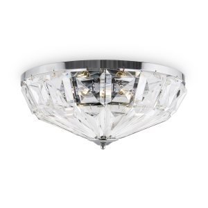Plafoniere, Plafoniera Facet MOD094CL-06CH, 6xE14, crom+transparenta, IP20, Maytoni - savelectro.ro