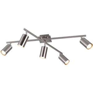 Lichidare stoc, Plafoniera Globo Loft, 5xGU10, nichel mat, IP20 - savelectro.ro