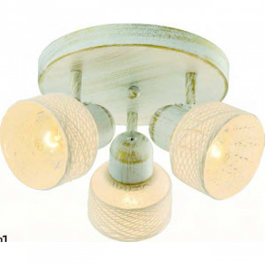 Corpuri de iluminat, Plafoniera Grass KL6622, 3xE27, alba mata, IP20, Klausen - savelectro.ro
