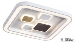 Plafoniera Hollis LED, metal, alb, 2400 lm, temperatura de culoare variabila (3000-6000K), 6475, Rabalux [2]- savelectro.ro