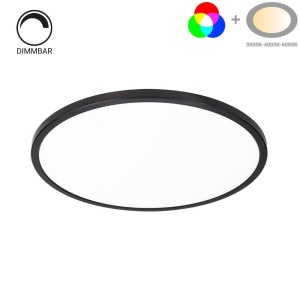 Plafoniera LED 2942-OP, 24W, RGB, 1920 lm, lumina calda/neutra/rece, IP20, dimabila, neagra, Optonica [8]- savelectro.ro