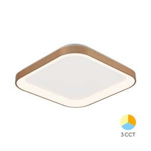 Plafoniere LED, Plafoniera LED Bella patrata 36W, lumina calda/neutra/rece, aurie, IP20, Braytron - savelectro.ro