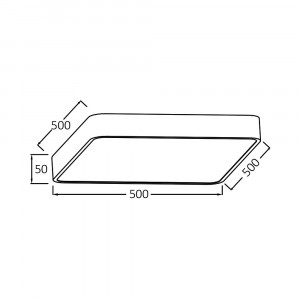 Plafoniera LED Blade BR-BH16-05291, patrata, cu telecomanda, 45W, 3680lm, lumina calda+neutra+rece, IP20, neagra, Braytron Plus [3]- savelectro.ro