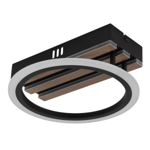 Plafoniera LED Blevins 10W, 580 lm, lumina calda/neutra/rece, IP20, imitatie lemn, Globo Lighting [3]- savelectro.ro