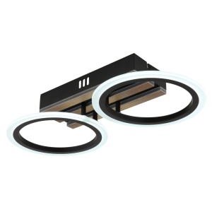 Plafoniera LED Blevins 15W, 880 lm, lumina calda/neutra/rece, IP20, imitatie lemn, Globo Lighting [3]- savelectro.ro