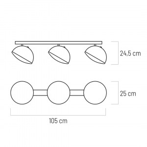 Plafoniera LED Crowd 100013, 60W, 3600lm, lumina neutra, IP20, alba+neagra, Klausen [4]- savelectro.ro