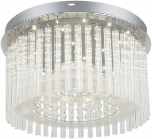 Plafoniera LED Dannielle 2449, 18W, 1500lm, lumina neutra, IP20, crom+transparenta, Rabalux [1]- savelectro.ro