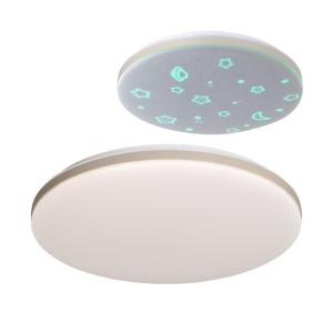 Corpuri de iluminat pentru copii, Plafoniera LED Flashy, 54W, 5080 lm, lumina calda/neutra/rece, telecomanda, dimabila, IP20, alba, Klausen - savelectro.ro