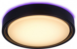 Plafoniera LED Foster 3283-RAB, cu telecomanda, senzor de miscare, 28W, 1300lm, lumina calda, neutra, rece, neagra+alba, IP20, Rabalux [3]- savelectro.ro