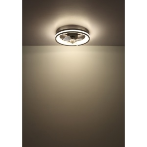 Plafoniera LED Gatian, cu ventilator, 30W, 2215 lm, lumina calda/neutra/rece, IP20, neagra, Globo Lighting [2]- savelectro.ro